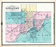 Appleton - City, Wisconsin State Atlas 1878